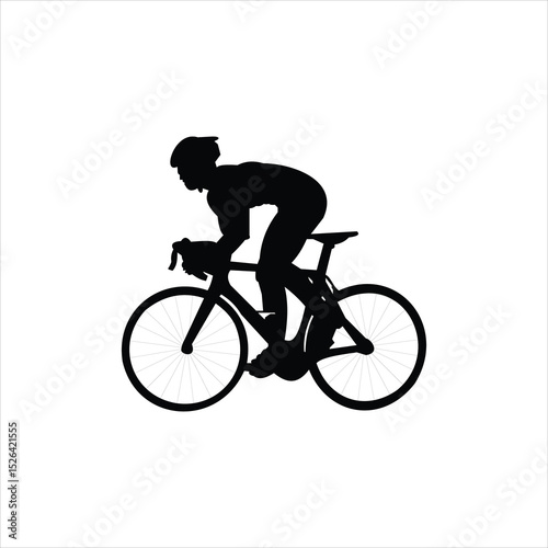 Silhouette cycling icon