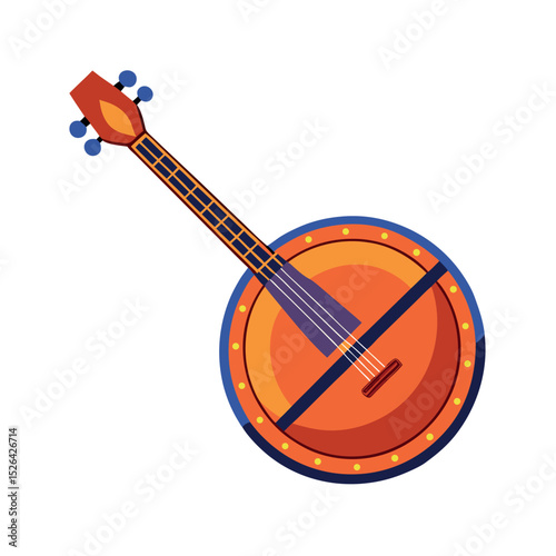 Broom Vector Illustration with White Background