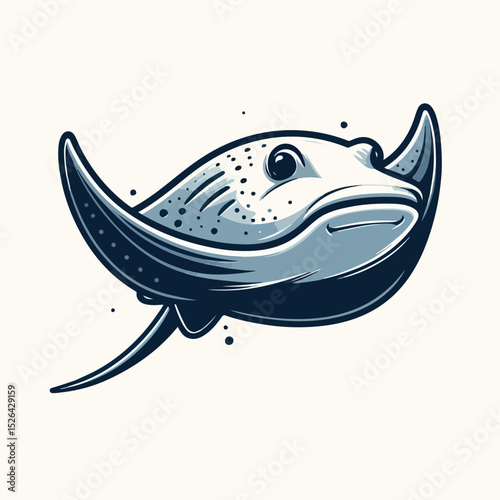 stingray fish vector image
