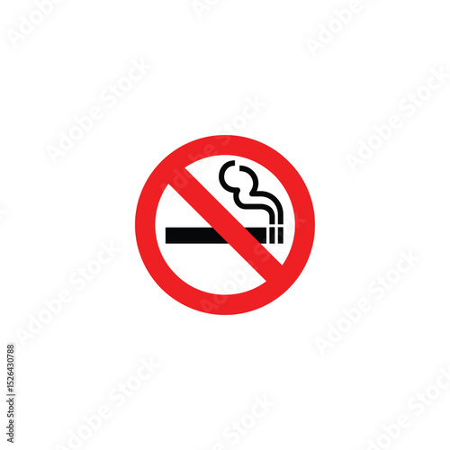 No smoking, No vaping combined sign. High resolution vector icon. Vector illustration eps file