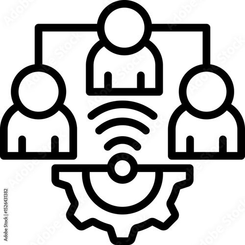 Remote Team Management Icon