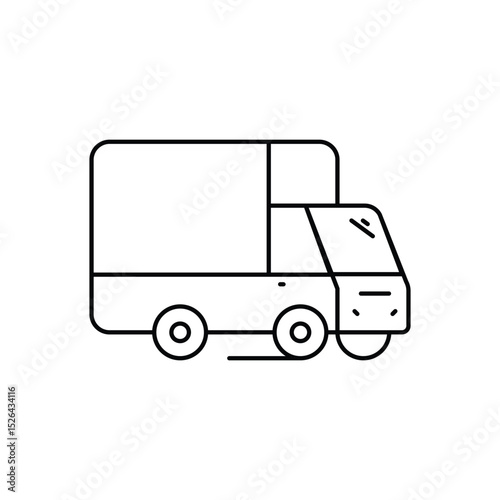 Delivery Truck Vector icon