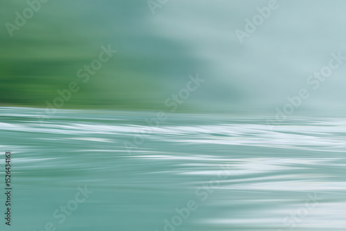 serene landscape featuring gentle waves and flowing stream harmonizing with natures melody