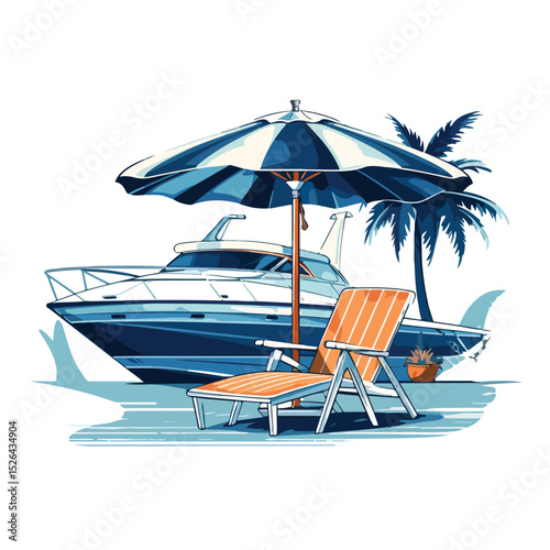 Luxury Double Decked Yacht for Fast Sea Travel and Exploration