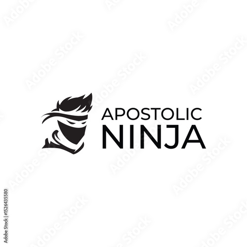 Ninja logo with a sleek masked figure, shuriken, or katana elements, perfect for gaming, martial arts, or stealth-tech brands. Sharp, bold, and symbolizing speed and precision.
