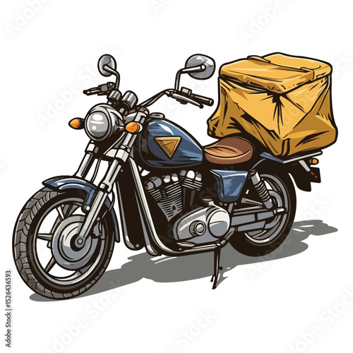 Professional Delivery Package and Motorcycle Design for Logistics and Courier Services