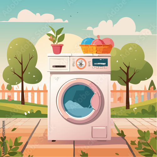 Winking washing machine
