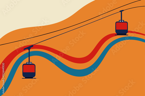 Mountaintop Adventures Scenic Cable Car Ride Across Colorful Landscapes