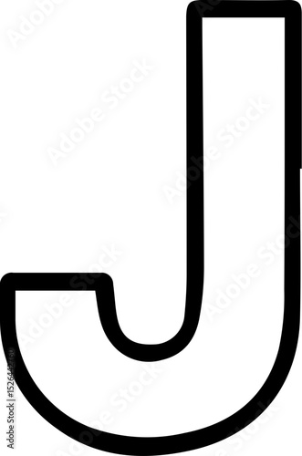 letter j printable svg png