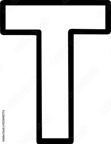 letter t printable svg png