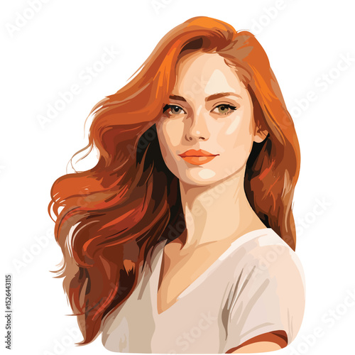 Young Woman Icon Vector Illustration Isolated on White Background for Professional Use