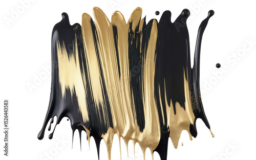 paint cream stroke smear on transparent background