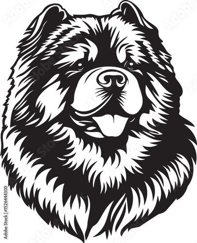 Chow Chow dog portrait