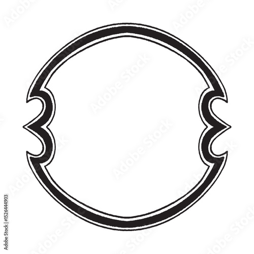 Retro frame. Elegant ornaments frame. Vintage decorative label and badge shape