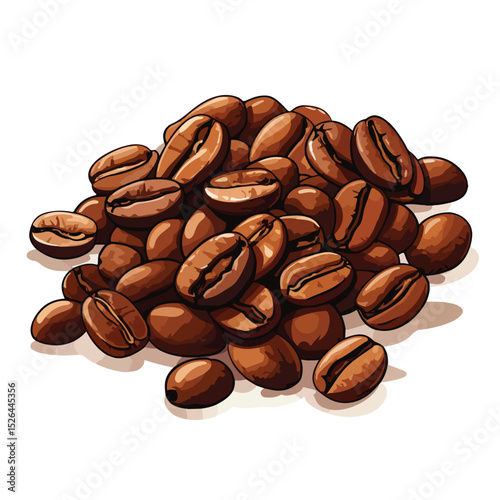 Premium Coffee Roast Bean Vector Illustration for Professional Designs