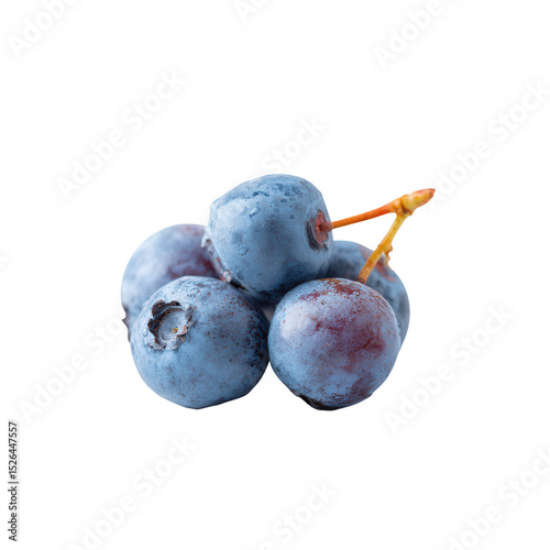 Fresh blueberries on a white isolated background. These healthy berries are rich in antioxidants and perfect for snacking or adding to dishes.