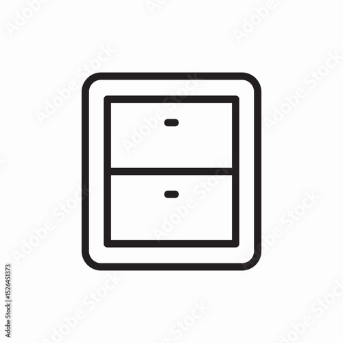 cabinet furniture icon vector sign