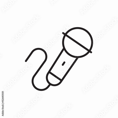 microphone karaoke audio icon vector sign