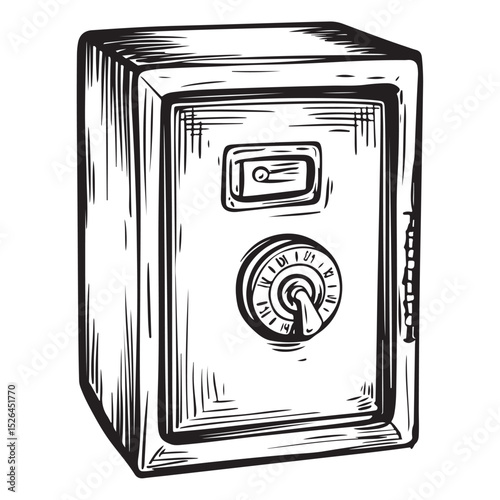 locker silhouette vector illustration