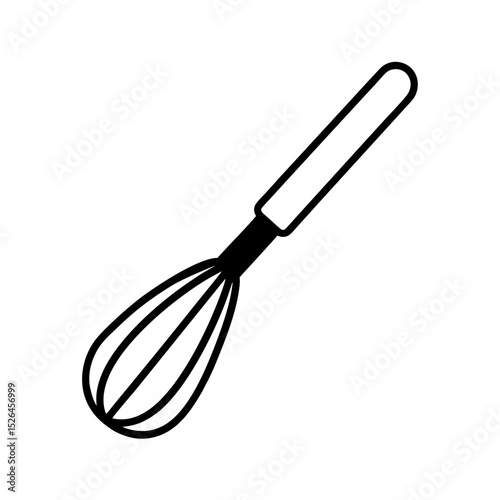 Wire Whisk Vector in Modern Minimal Design