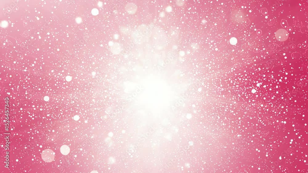 Sparkling pink background with bokeh effect