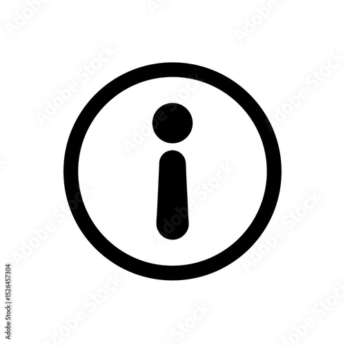 Info Icon Vector in Clean Flat Style