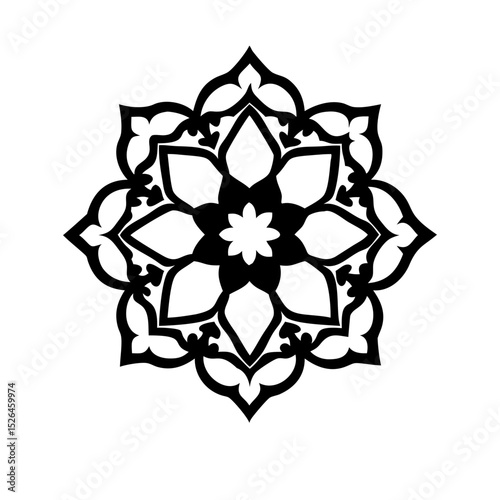 Tazhib Eslimi Art Iranian Text Box Floral Vector. iranian art empty frame isolated transparent background. vector illustration of iranian ornament frame ideal for text box
