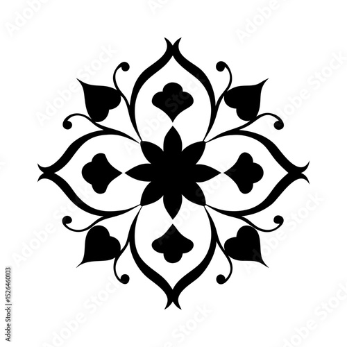 Tazhib Eslimi Art Iranian Text Box Floral Vector. iranian art empty frame isolated transparent background. vector illustration of iranian ornament frame ideal for text box
