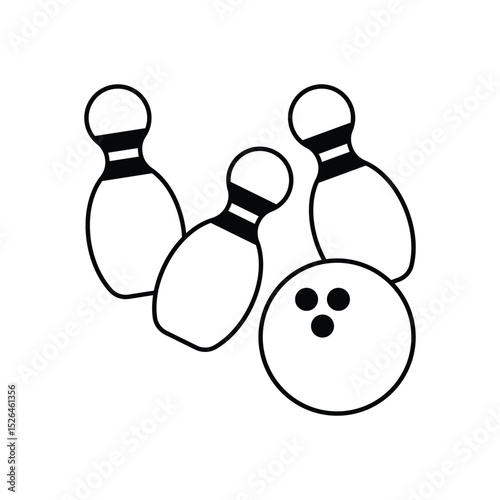 Bowling Vector icon