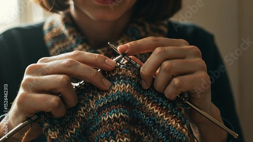 Knitting hands