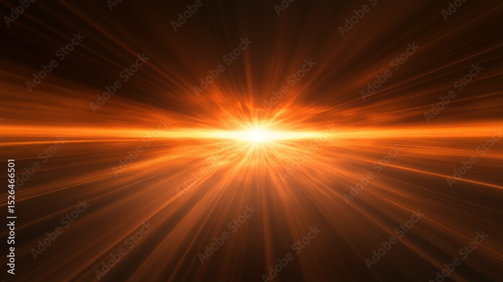 Obraz premium Abstract of a glowing sunset sky with a clear space in the middle, background wallpaper AI generated image