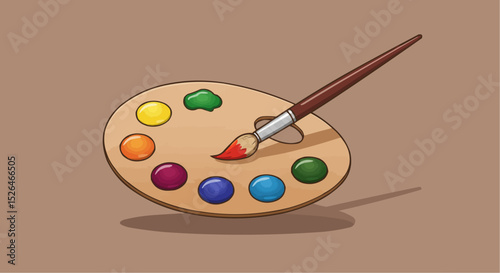 paints and brushes