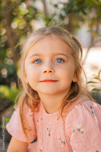 Wallpaper Mural Portrait of a little girl at preschool Torontodigital.ca