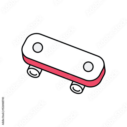 Skateboard Vector icon