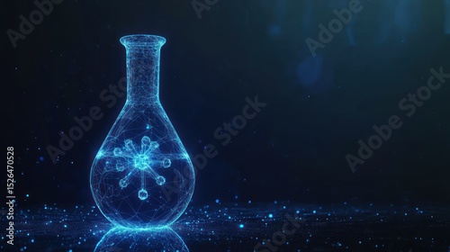 Abstract science flask