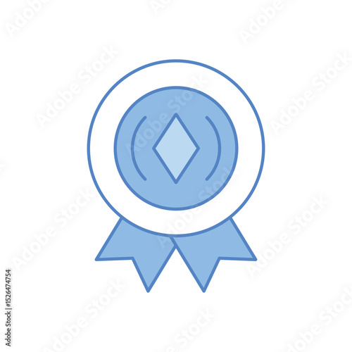Silver Medal Vector icon