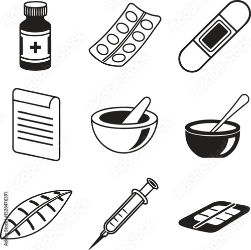 Medical Supplies and Healthcare Icons A Comprehensive Guide to Pharmaceutical Symbols