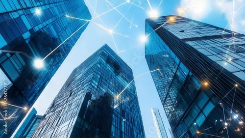 modern office buildings