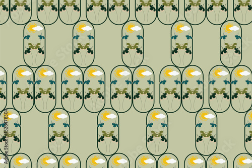 nostalgic, vintage take on tropical Scene Or Landscape using muted retro tones and aged textures. Evokes a timeless beach postcard vibe for stationery, wallpaper, and fashion.
