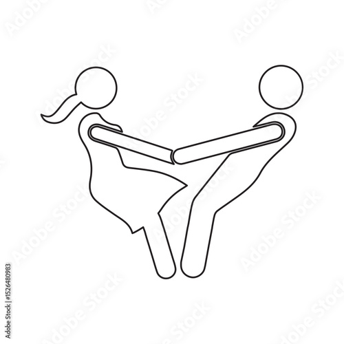 dancing line icon
