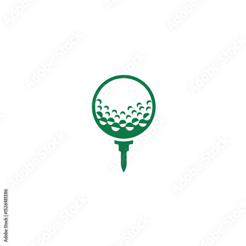 Golfer silhouette. Golf player plying golf vector silhouette art