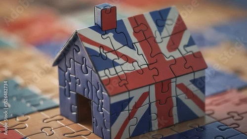 british flag on brick wall