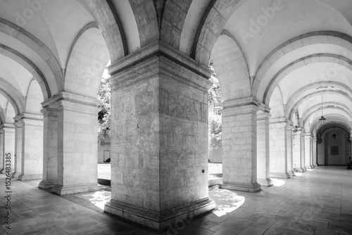 Cloisters at Graca church in Lisbon, Portugal