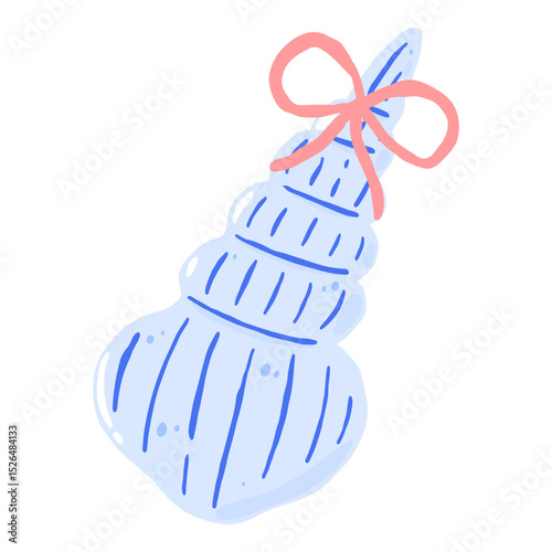 Cute shellfish and starfish