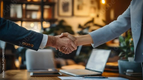 business people shaking hands