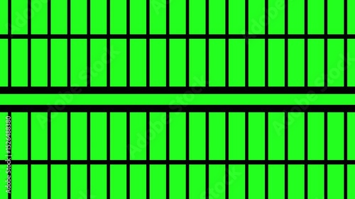 Wallpaper Mural Prison bars. Animation of the opening and closing of black prison bars on the background of chromakey. 4K Torontodigital.ca
