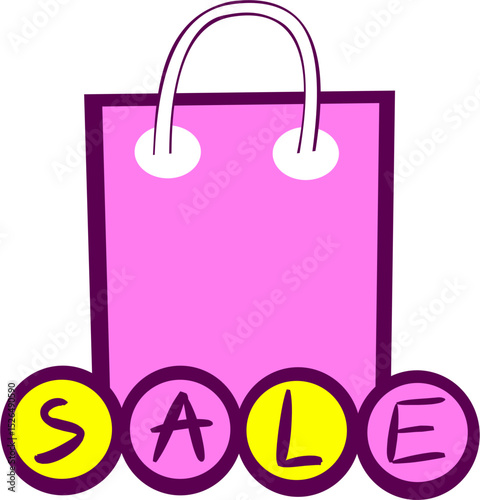 Wyprzedaż w sklepie – ilustracja „SALE”
