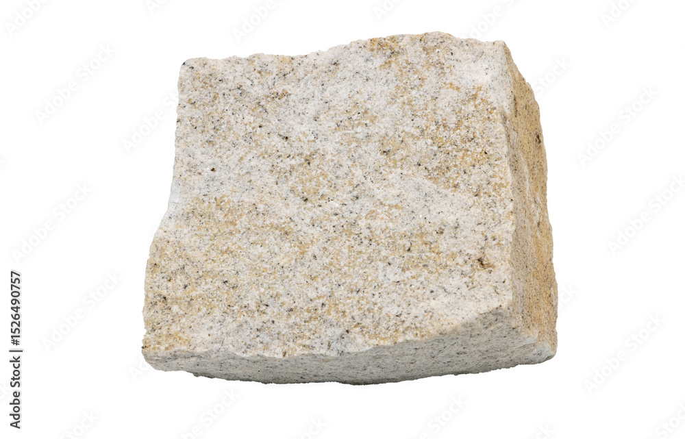 Obraz premium Close-up of Aplite mineral, isolated on white background