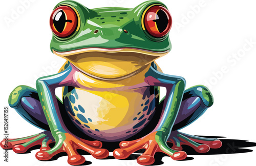 red eyed tree frog