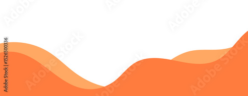 Modern wave divider, separator shape vector illustration